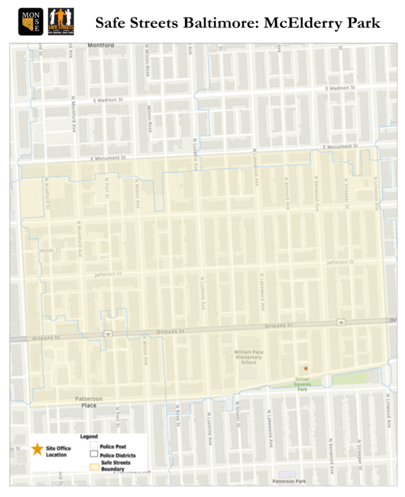 Safe Streets McElderry Park Catchment Zone 