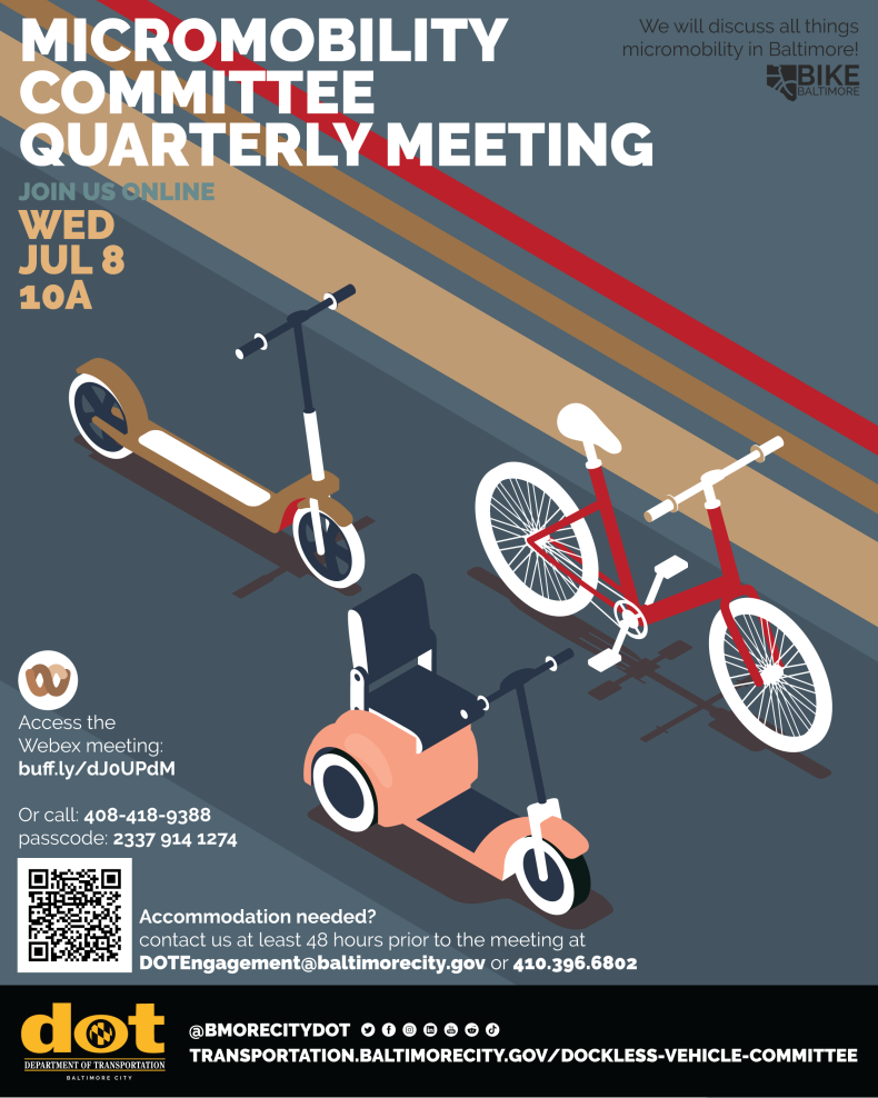 Come Talk Micromobility With Us | Baltimore City