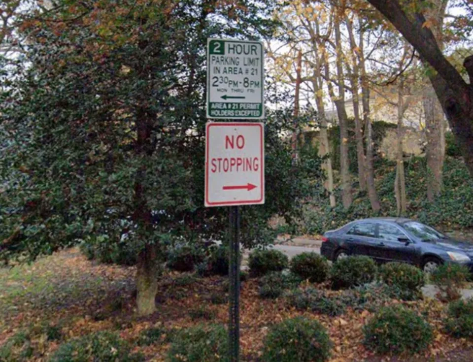Parking sign in Baltimore City