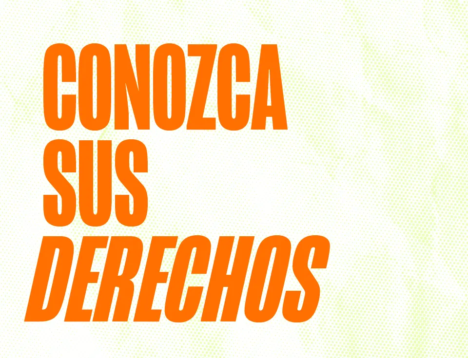 Conozca sus derechos (Know Your Rights in Spanish)