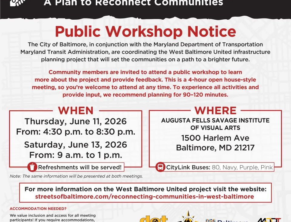 West Baltimore United Public Workshop | Baltimore City