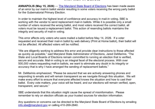 Mail-In Ballot Press Release - 5_15_26