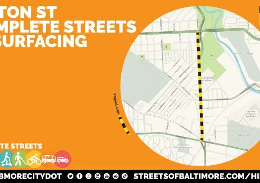 Hilton Street to Be Repaved with Complete Streets Upgrades  