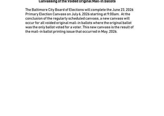 Notice of Final Canvass