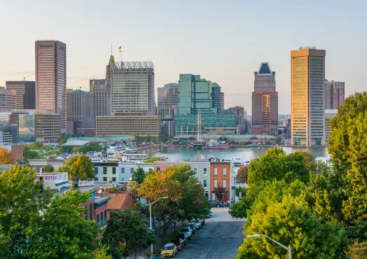 Baltimore City skyline