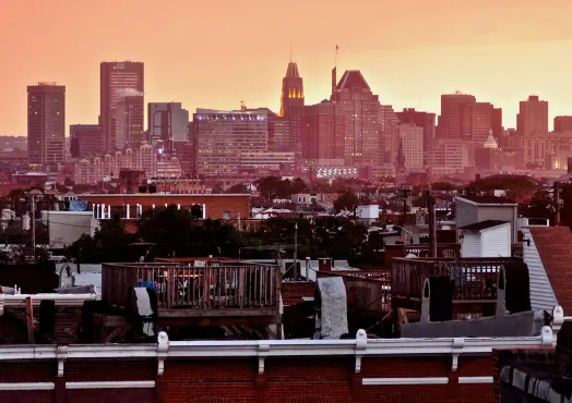 Baltimore City skyline