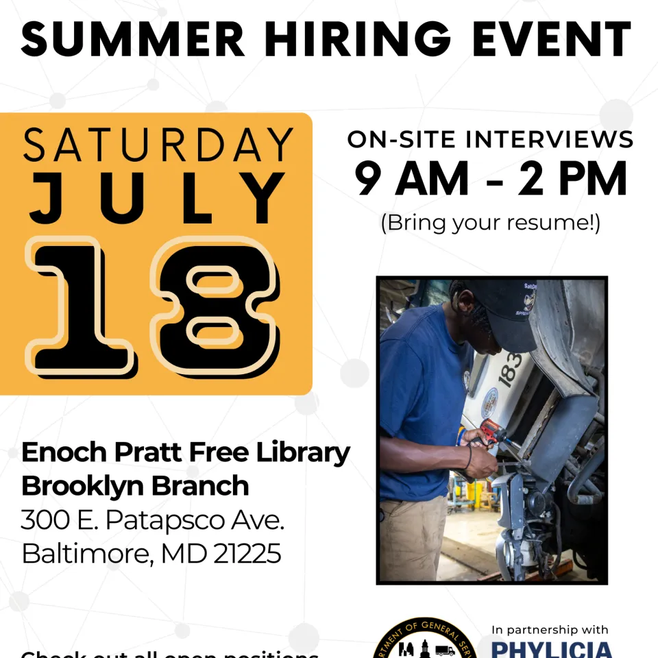 DGS Hiring Event July 18 2026
