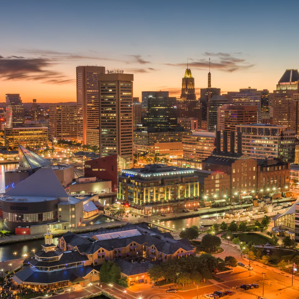 Baltimore City Skyline 