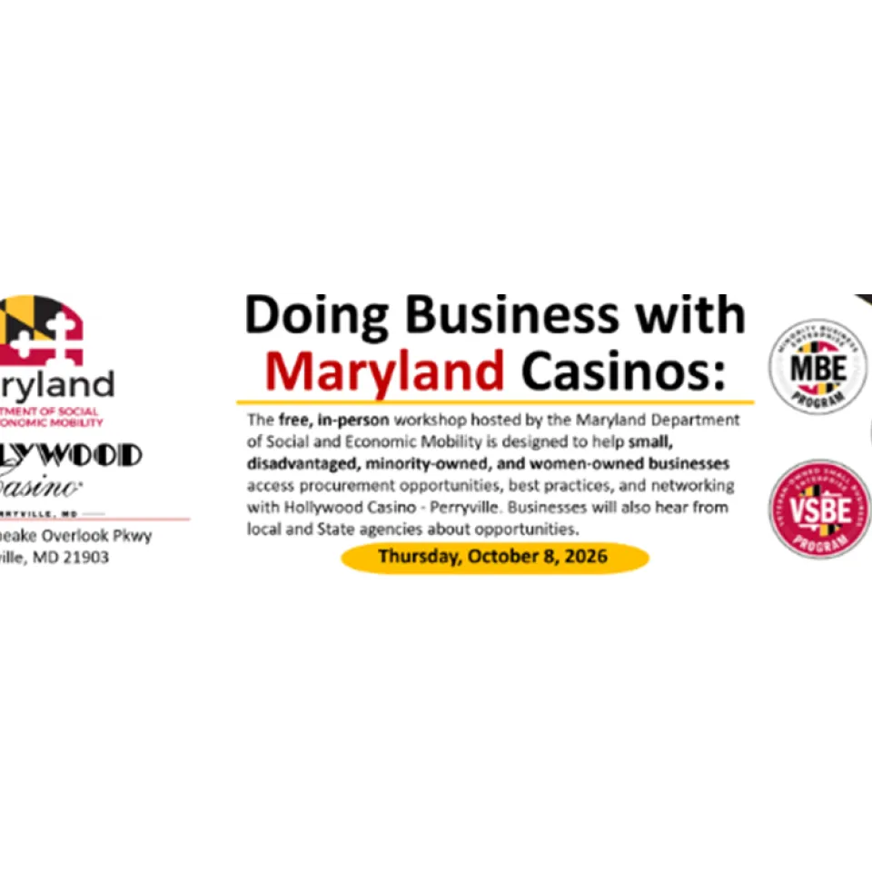 Doing Business with Maryland Casinos Flyer