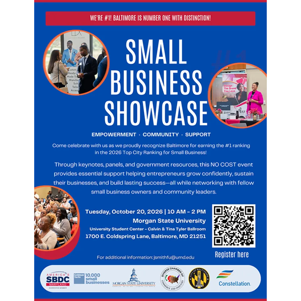 2026 Small Business Showcase Flyer