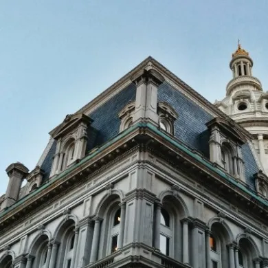 Baltimore City hall roof