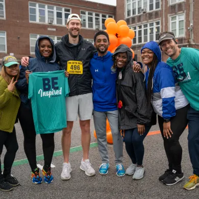 Group of people smiling