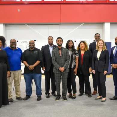 Group of people smiling