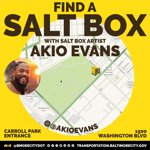 Salt Box artist Akio Evans location