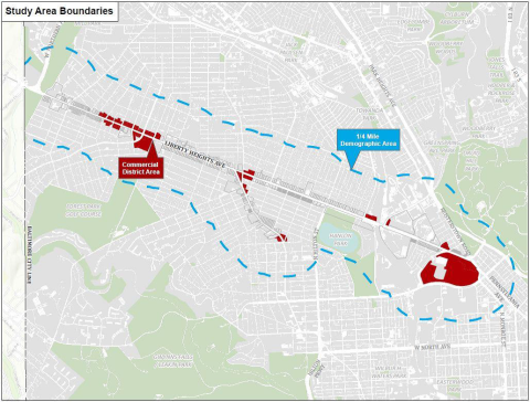 Liberty Heights Avenue Corridor map