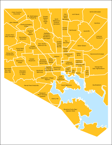 Community Statistical Area Boundaries for the 2017 Neighborhood Health Profiles