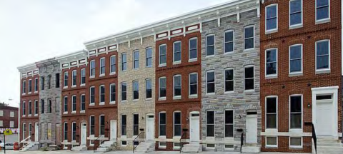Artist's rendering of an apartment building