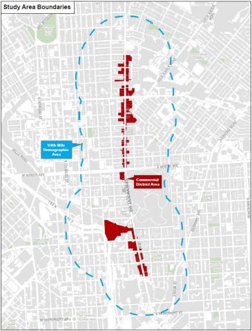The Greenmount Avenue Corridor map
