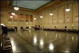 A large room with a large ceiling in The Assembly Hall