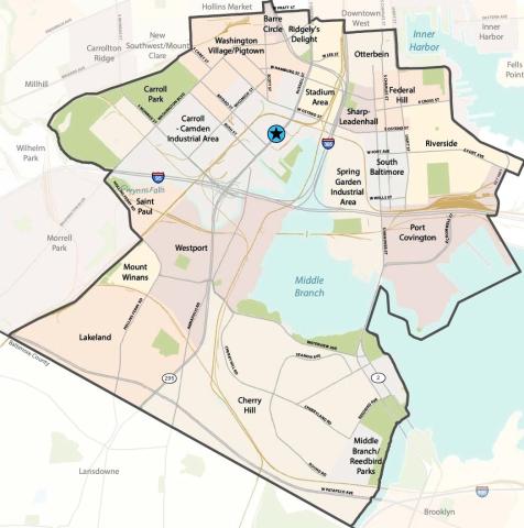South Baltimore Gateway map