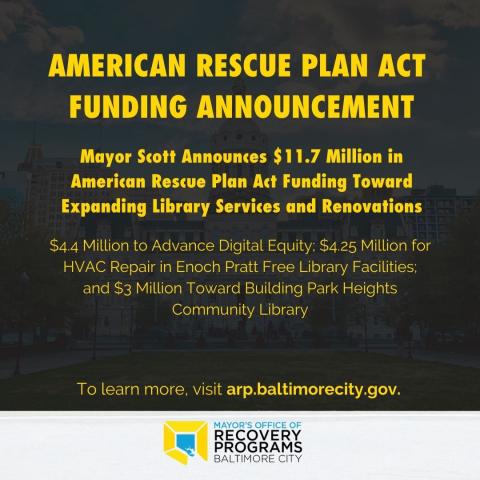 Mayor Scott announces $11.7 million toward library services and renovation