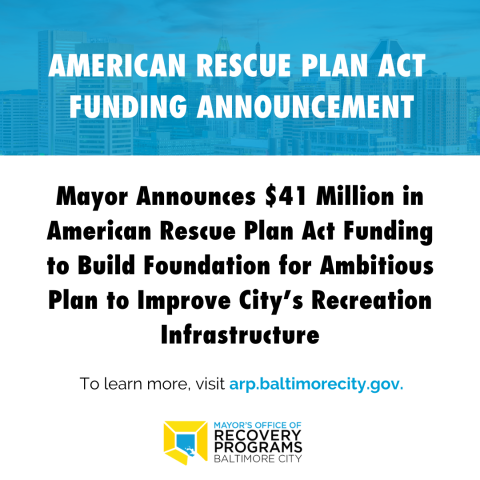 Mayor announces $41 million in ARPA funding to improve City's recreation infrastructure