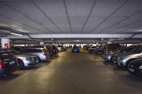 underground parking garage
