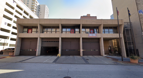 Exterior of Baltimore's Engine Company 23 fire station