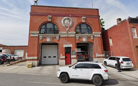 Exterior of Baltimore's Engine Company 30 fire station