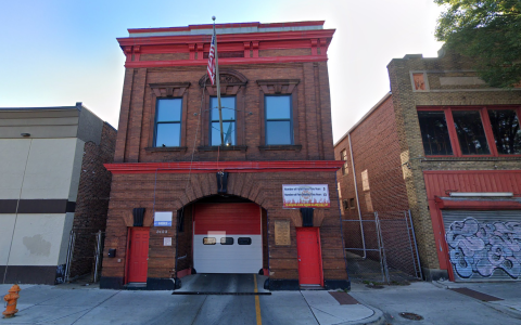 Exterior of Baltimore's Engine Company 31 fire station