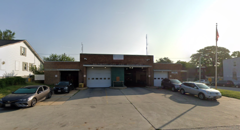 Exterior of Baltimore's Engine Company 35 fire station