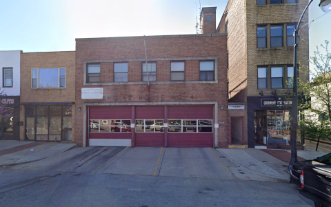 Exterior of Baltimore's Engine Company 41 fire station