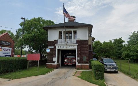 Exterior of Baltimore's Engine Company 53 fire station