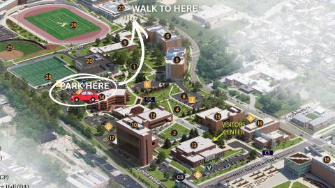 Map of visual instructions to community input session. 
