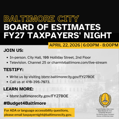 FY2027 Taxpayers' Night Advertisement Details