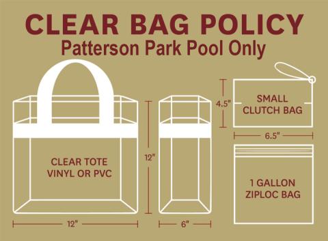 Patterson Park Pool Clear Bag Policy