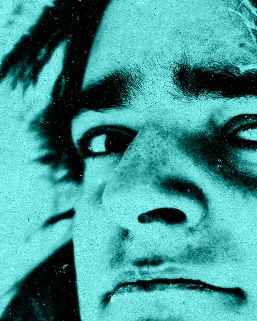 Close up image of man