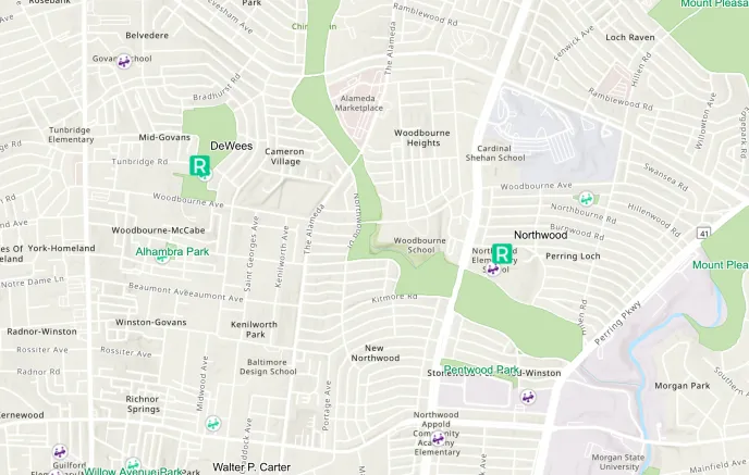 Recreation and Parks interactive Map