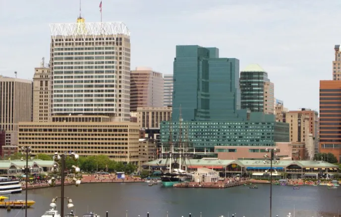 Baltimore city downtown skyline