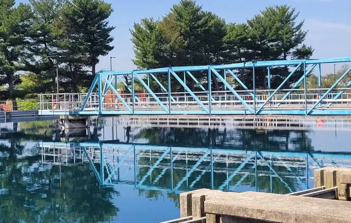 image of bridge going over water