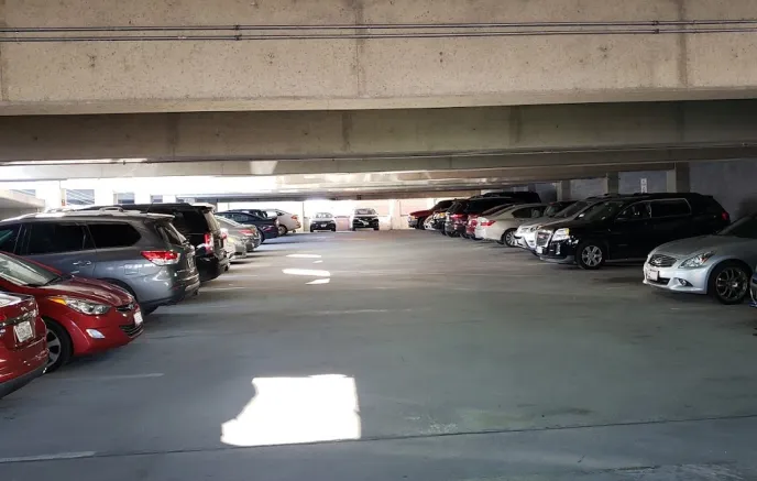 image of parked cars in a parking garage