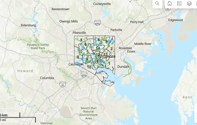 Baltimore City Environmental Map