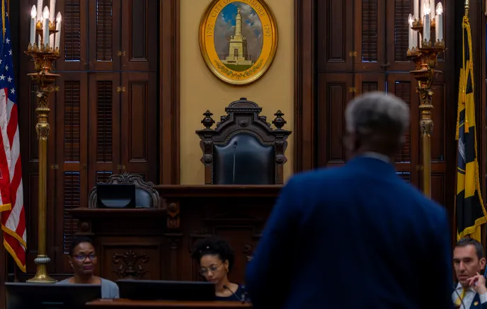legislature at a council meeting