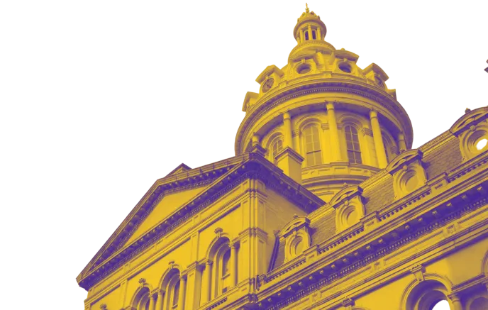 City Hall Yellow and Purple