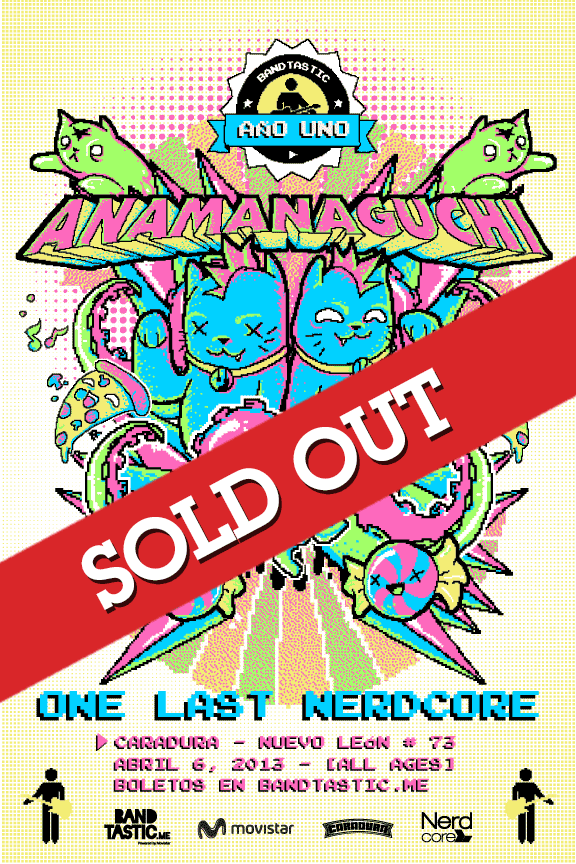 Bandtastic y NerdCore presenta: Anamanaguchi