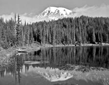 Mt. Rainier and Reflection Lake by Joe Marabito