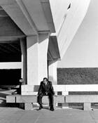 Man on Museum Bench by Charles Crain