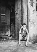 Boy With Rice Bowel by Robert Blum