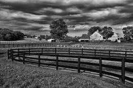 Woodstown Farm With Winding Fence by William R. West, Jr.