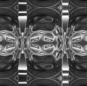 Half a Dimpled Glass Inverted & Replicated by William R. West, Jr.